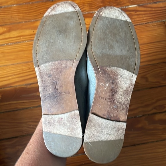 FRYE light brown leather crossover ballet flats size 7 excellent condition - Picture 8 of 10